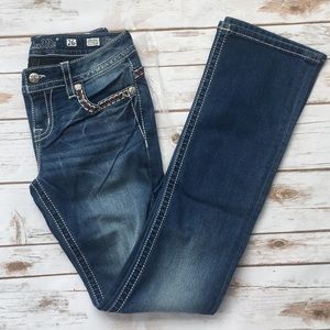 Miss Me Mid- Rise Slim Bootcut Jeans 26